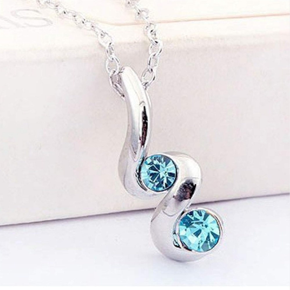 925 Sterling Silver Dangle Drop Earrings and Necklace - Picture 4 of 7